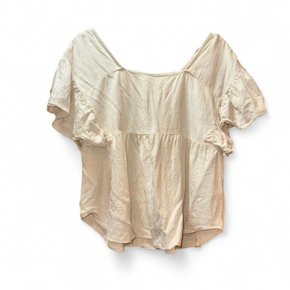 Umgee USA Size M Cream/White Blouse
